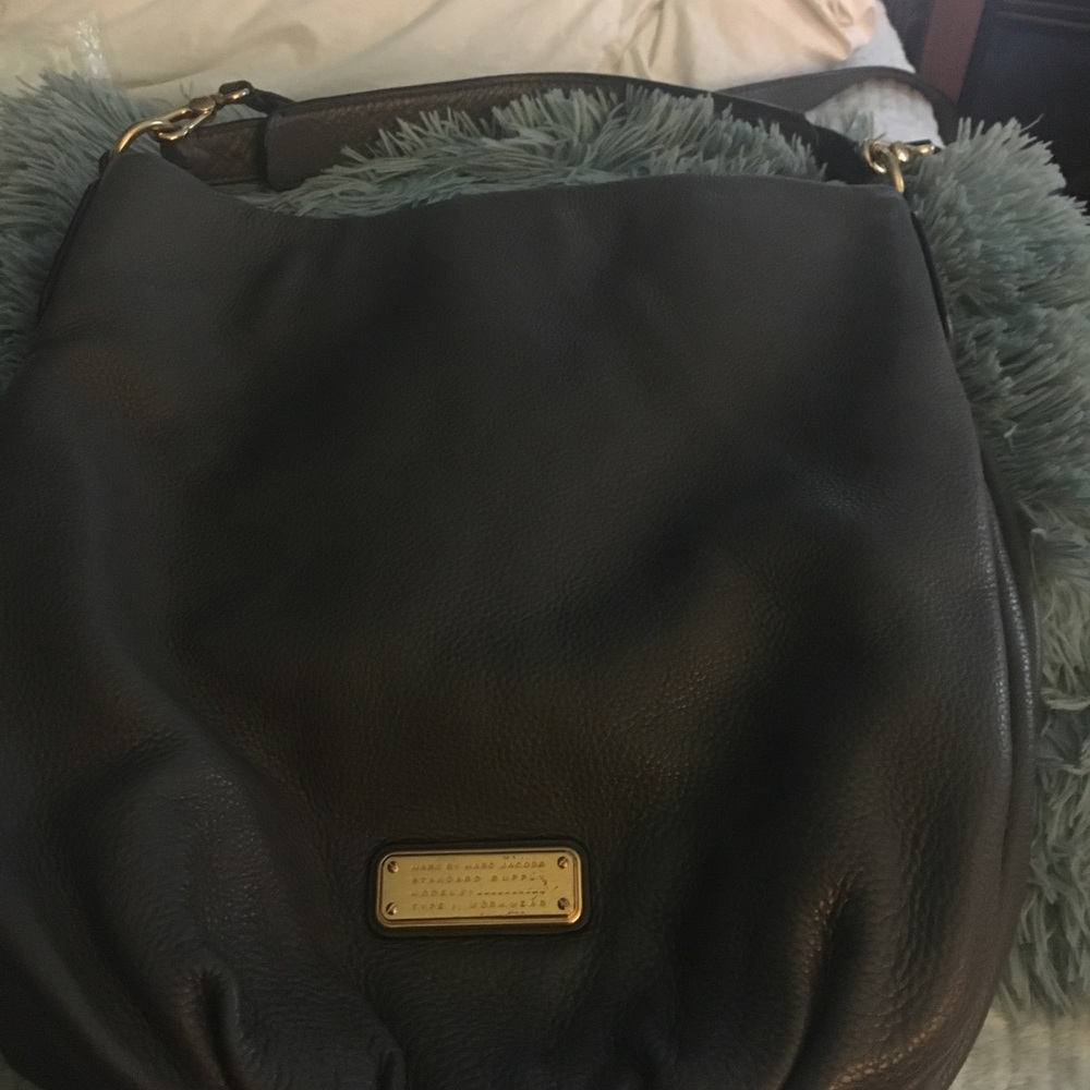 Gunmetal grey Marc Jacobs Leather crossbody new